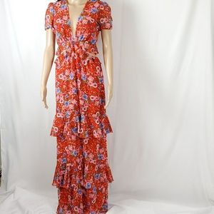 Wayf tiered floral dress size Small (2-4)